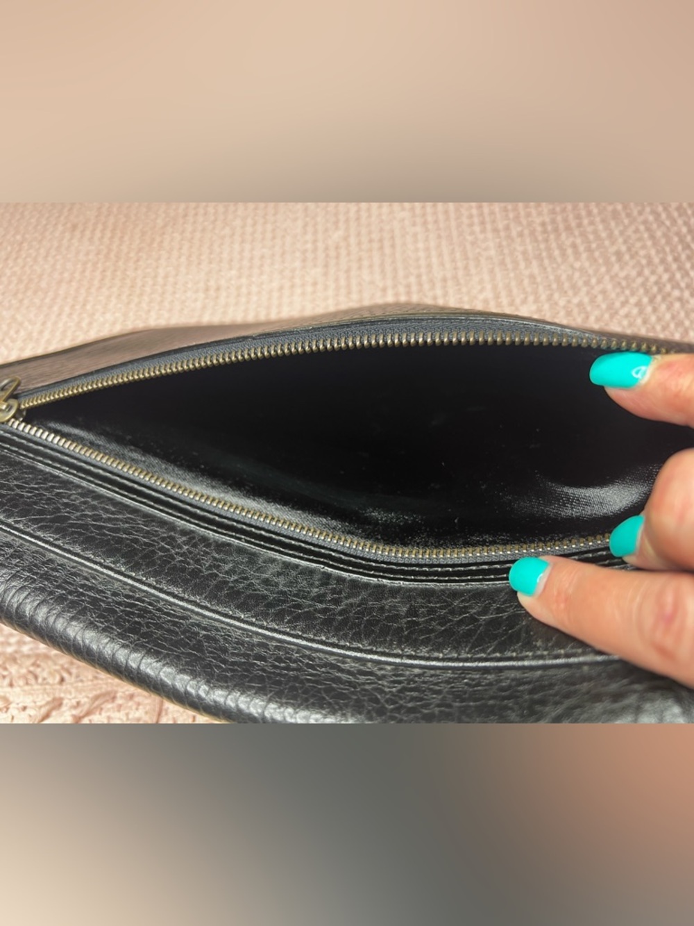 VINTAGE EXCUTIVE BURBERRYS BLACK LEATHER DOCUMENT/COMPUTER BAG - Picture 9 of 17